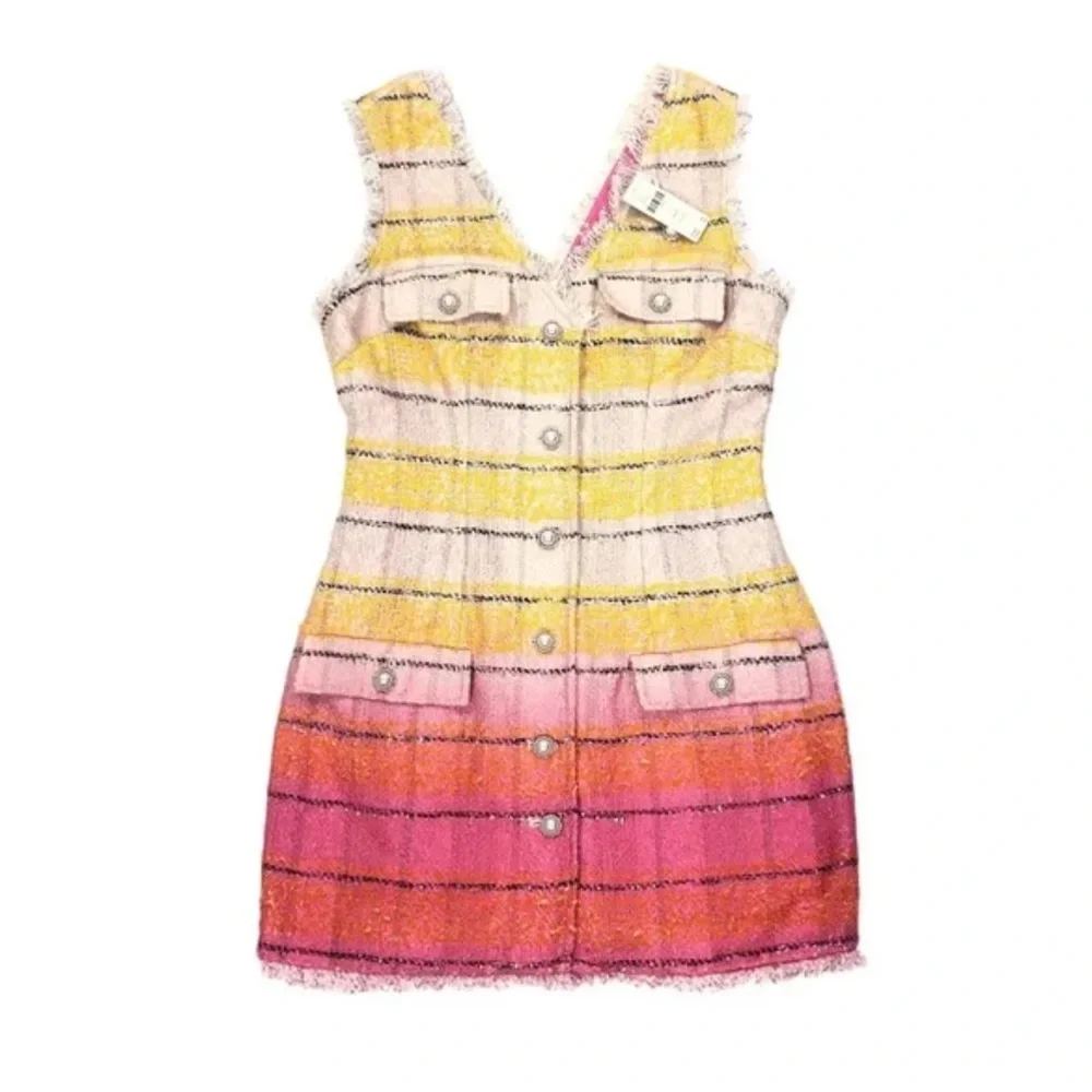 Anthro Maeve Sleeveless Tweed Mini Dress - Picture 5 of 5